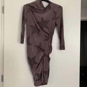 VIVIENNE WESTWOOD ANGLOMANIA asymmetric midi dress